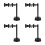 4Pcs Interactive Black Traffic Light Model for Kids' Pretend Play Fun 5