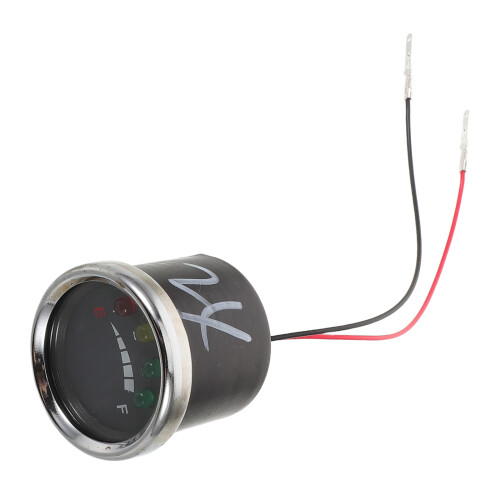 4Pièces Voltmètre LCD Électrique Métal Noir Compact 2