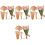 4Sets Verpackungstaschen Aus Kraftpapier Mit Und Band 3