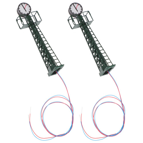 4Stk Bahnsteiglampen Grün Metall ABS Für DIY 2