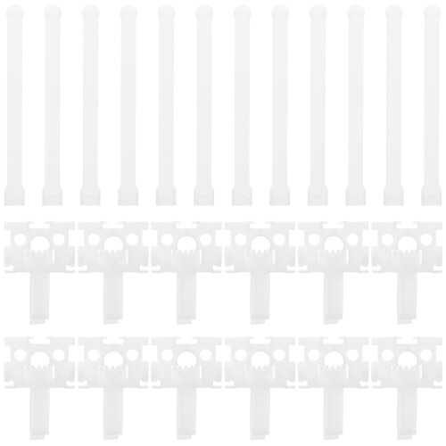 60Sets Versatile White Plastic Vertical Blind Repair Kit for Home Use