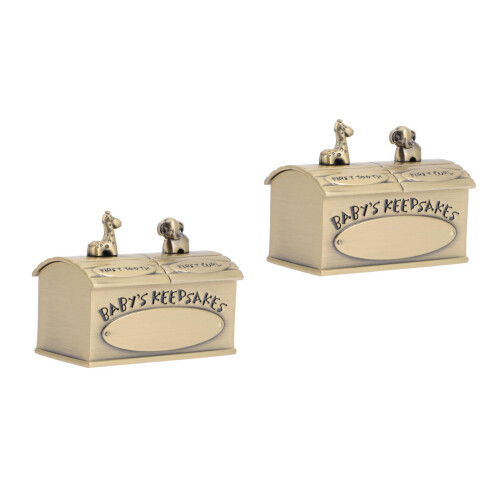 2St Baby Metaal Tandendoos Gouden Bewaardoos 2
