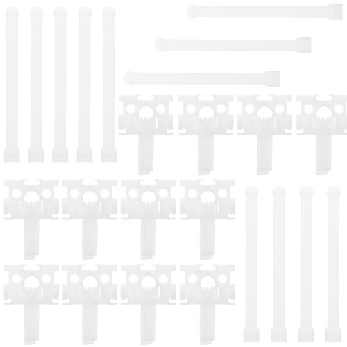 60Sets Versatile White Plastic Vertical Blind Repair Kit for Home Use 2