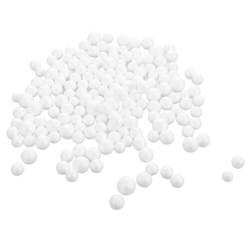 5Pcs Craft Foam Beads White Mini Balls for DIY Projects Vase Stuffing 2