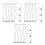 3Pcs Dark Blue Durable Plastic Loop Strings for Clothes Hang Tags 5