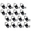200Pcs Black Iron Picture Hanging Hardware Triangle Rings for Frames 3