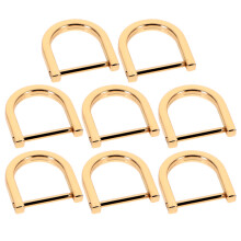 40Stk Metall D-Ringe Gold Für DIY Taschen Und Handwerksprojekte
