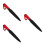 3Stk Robuste Nylon -Sticks Für Training Und Spielen Rote 5