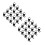 200Pcs Black Iron Picture Hanging Hardware Triangle Rings for Frames 10