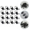 200Pcs Black Iron Picture Hanging Hardware Triangle Rings for Frames 11