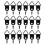200Pcs Black Iron Picture Hanging Hardware Triangle Rings for Frames 2