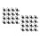 200Pcs Black Iron Picture Hanging Hardware Triangle Rings for Frames 8