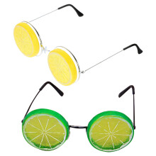 10Pcs Summer Party Lemon Glasses Fun Plastic Metal Photo Prop Eyewear