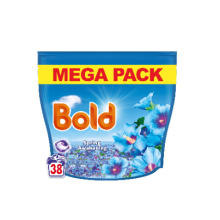 Bold PODS Washing Liquid Laundry Detergent Capsules 38 Washes, Spring Awakening, Outdoor Freshness That Lasts And Lasts, With Built-In Lenor Softener