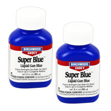 Birchwood Casey Super Blue 3oz - double strength metal finishing - twin pack