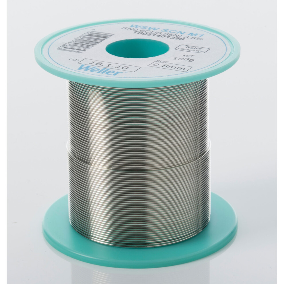 Weller T0051401399 WSW SCN M1 Solder Wire 0.8mm 100g