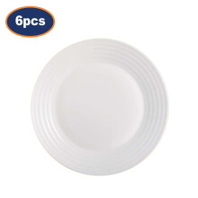 Dessert Plate Luminarc Harena White Opal Glass 19cm Salad Side Dish Crockery 6pc