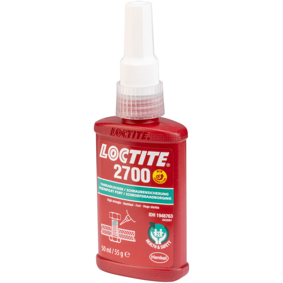 Loctite 1948763 2700 Health & Safety Friendly High Strength Threadlocker 50Ml