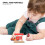 4Stk Kinder Holz Station DIY Modulares Spielzeug 5