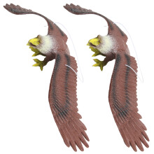2Stk Brauner Plastik Adler Hänger Garten Vogelabwehr Dekoration