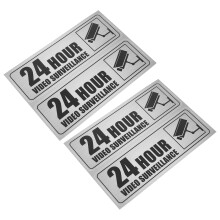 6 Pièces Stickers Caméra PVC Noir Auto-Adhésif Décoratifs