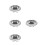 4Stk Honigschale Festlich Geformt Silber Passover Tischdeko 6