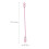 3Pairs Thick Pink Handbag Belt Durable Tote Bag Replacement 2