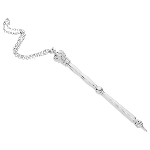 2Stk Robuster Metall Pointer Silber Lesewerkzeug Mit Kette 1