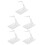 5Stk Action Figure Display Transparent Kunststoff Vielseitig 5