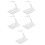 5Stk Action Figure Display Transparent Kunststoff Vielseitig 7