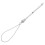 2Stk Robuster Metall Pointer Silber Lesewerkzeug Mit Kette 3
