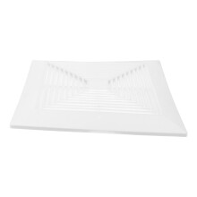 2Pcs Bathroom Exhaust Fan Replacement Cover White ABS with Springs