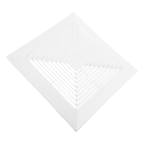 2Pcs Bathroom Exhaust Fan Replacement Cover White ABS with Springs 1