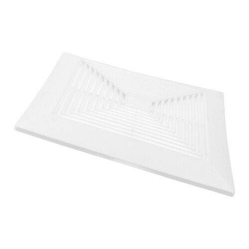 2Pcs Bathroom Exhaust Fan Replacement Cover White ABS with Springs 2