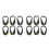 12Pcs Color Changing Running Shoe Clips LED Lightweight ABS Material 5