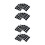 Saxophone Mouthpiece Cushions Rubber Pads Black Thin Oval Patch 6