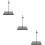 3Pièces Support Présentoir Figurine Noir Réglable ABS Durable 11