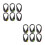 12Pcs Color Changing Running Shoe Clips LED Lightweight ABS Material 7