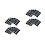 Saxophone Mouthpiece Cushions Rubber Pads Black Thin Oval Patch 5