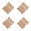 4Sets Khaki Outdoor Chair Replacement Sling Fabric with Bamboo Support 5