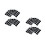 Saxophone Mouthpiece Cushions Rubber Pads Black Thin Oval Patch 10