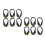 12Pcs Color Changing Running Shoe Clips LED Lightweight ABS Material 10