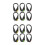 12Pcs Color Changing Running Shoe Clips LED Lightweight ABS Material 4