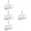 4Sets Mini Clear Doll Bag Sturdy Hanging Case for Outdoor Storage 9