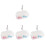 4Sets Mini Clear Doll Bag Sturdy Hanging Case for Outdoor Storage 4