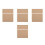4Sets Khaki Outdoor Chair Replacement Sling Fabric with Bamboo Support 7