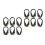 12Pcs Color Changing Running Shoe Clips LED Lightweight ABS Material 8