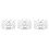 3Pcs Silver Crown Cake Topper Set Exquisite Mini Tiara for Parties 4