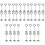 40Pcs Black Metal Memo Clips Table Number Holders for Event Decor 5