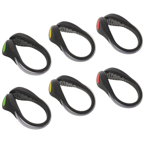 12Pcs Color Changing Running Shoe Clips LED Lightweight ABS Material 1